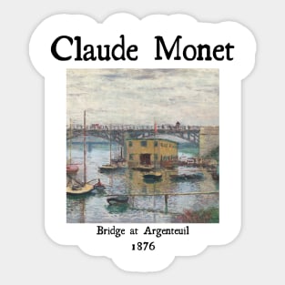 Bridge at Argenteuil Sticker